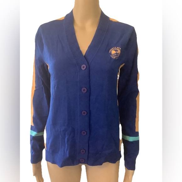 Pebble Beach Golf Cardigan links Sweater Button Down, size  Medium, V neck, - Picture 1 of 12